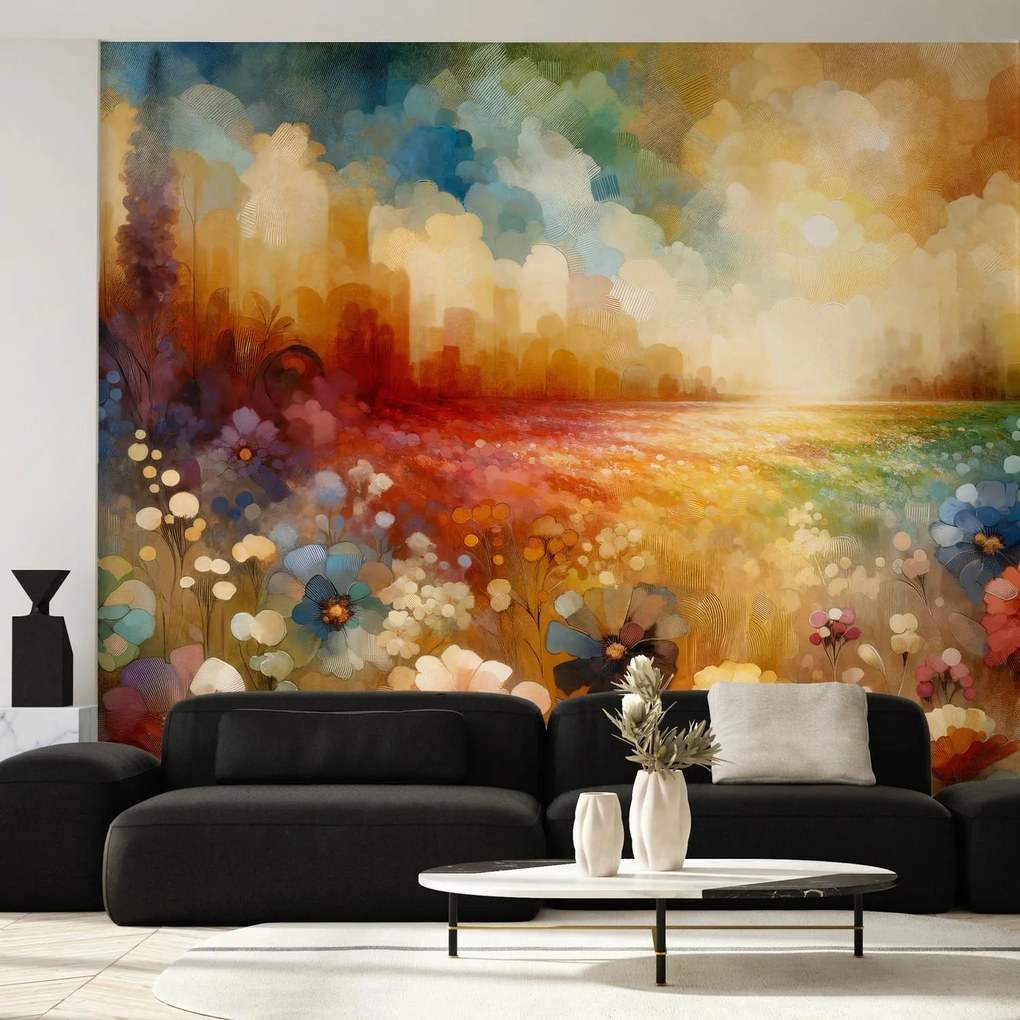 Fototapet - Pajiște colorată (147x102 cm)