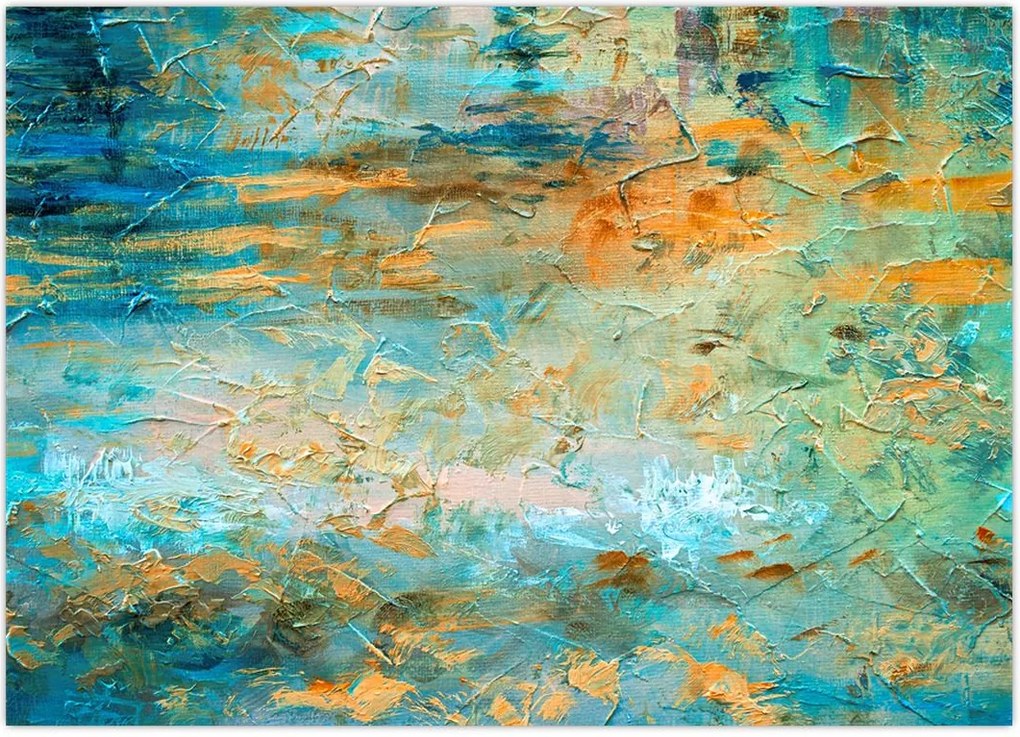 Tablou - Abstract albastru (70x50 cm)