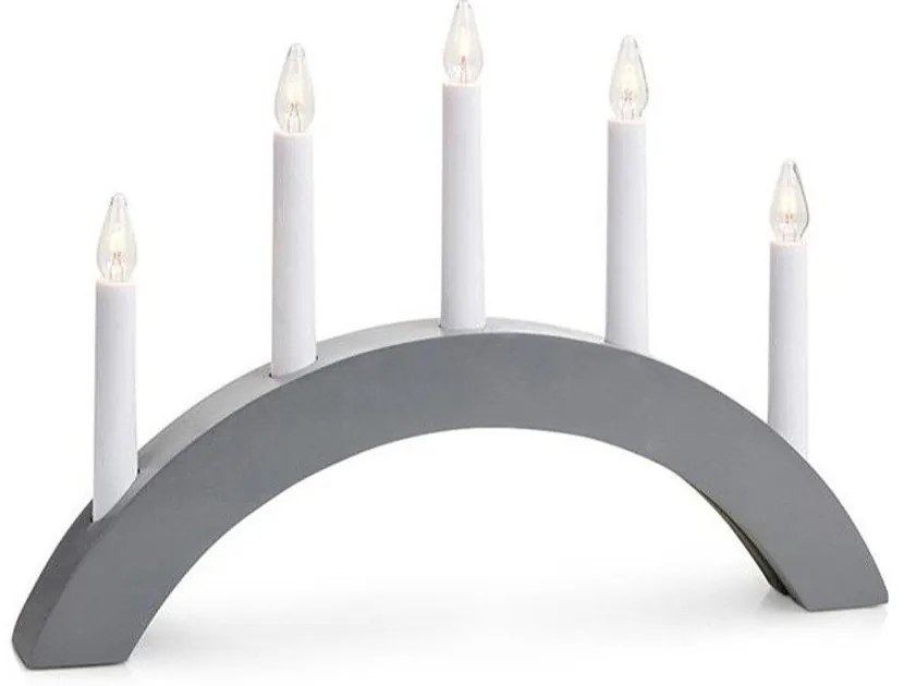 Decorațiune luminoasă gri cu model de Crăciun Atle – Markslöjd