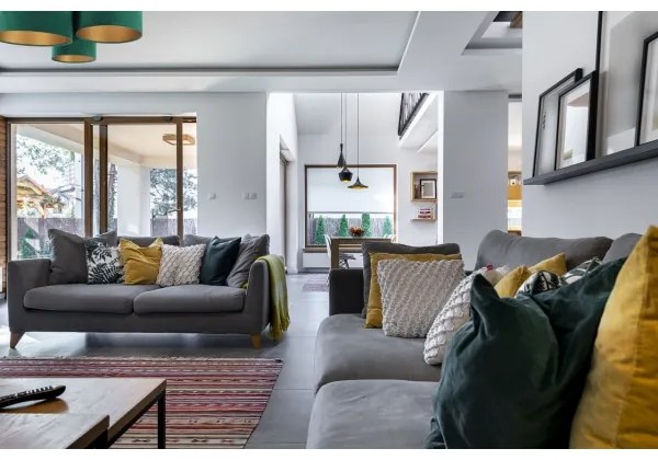 Plafonieră SPACE 3xE27/60W/230V verde/auriu