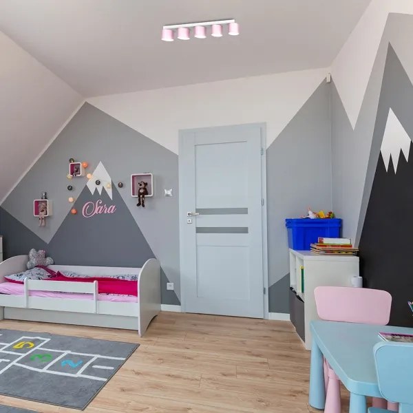 Plafonieră DIXIE 5xGX53/11W/230V roz