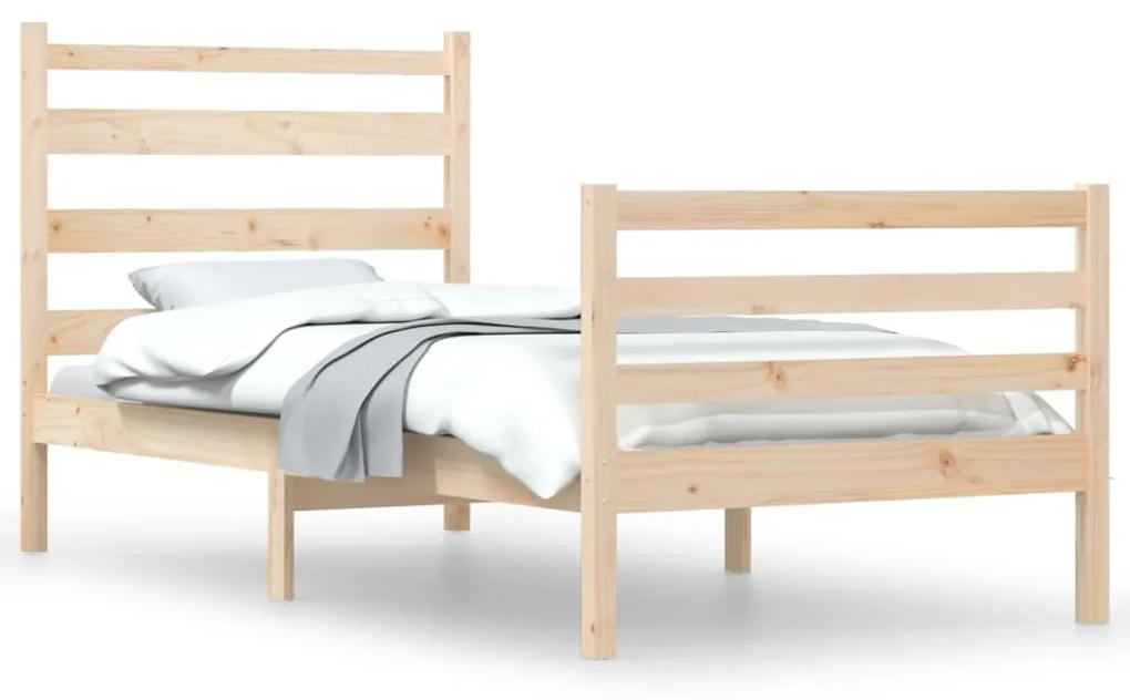 3103698 vidaXL Cadru de pat, 90x200 cm, lemn masiv de pin