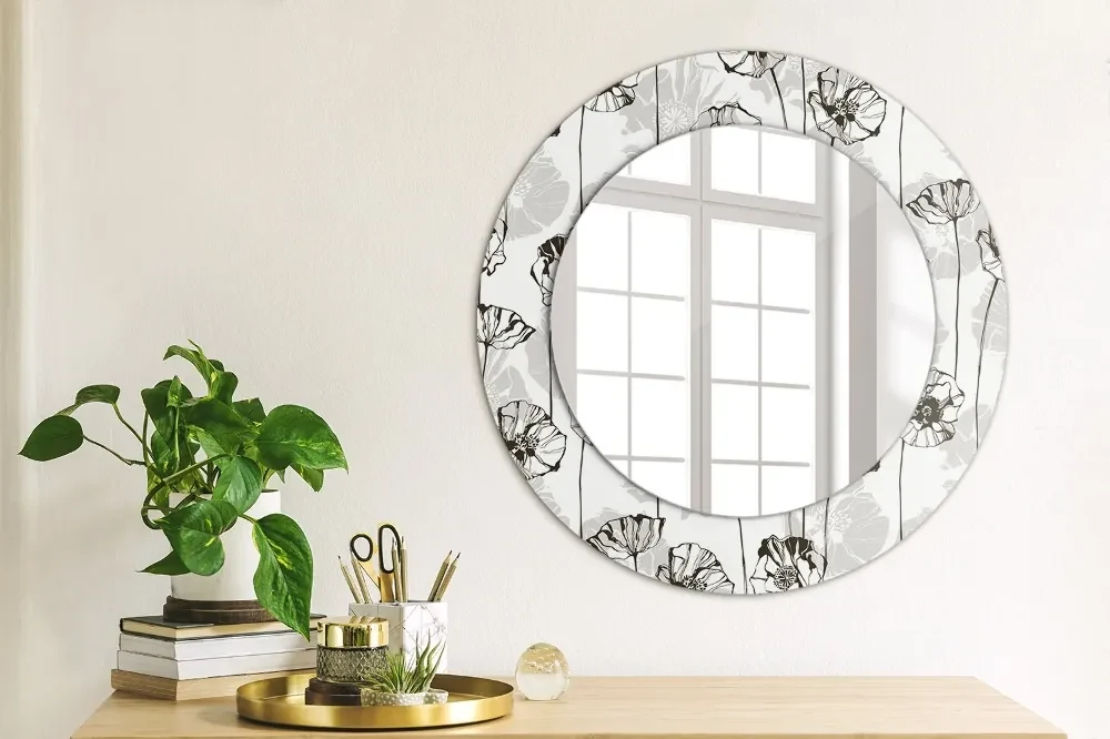 Decoratiuni perete cu oglinda Maki flori