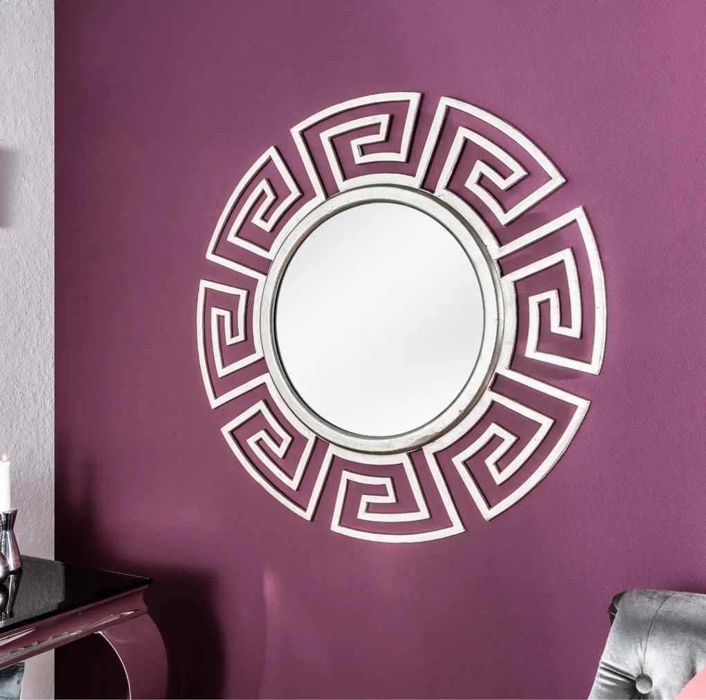 Oglinda decorativa Euphoria 85cm, argintiu