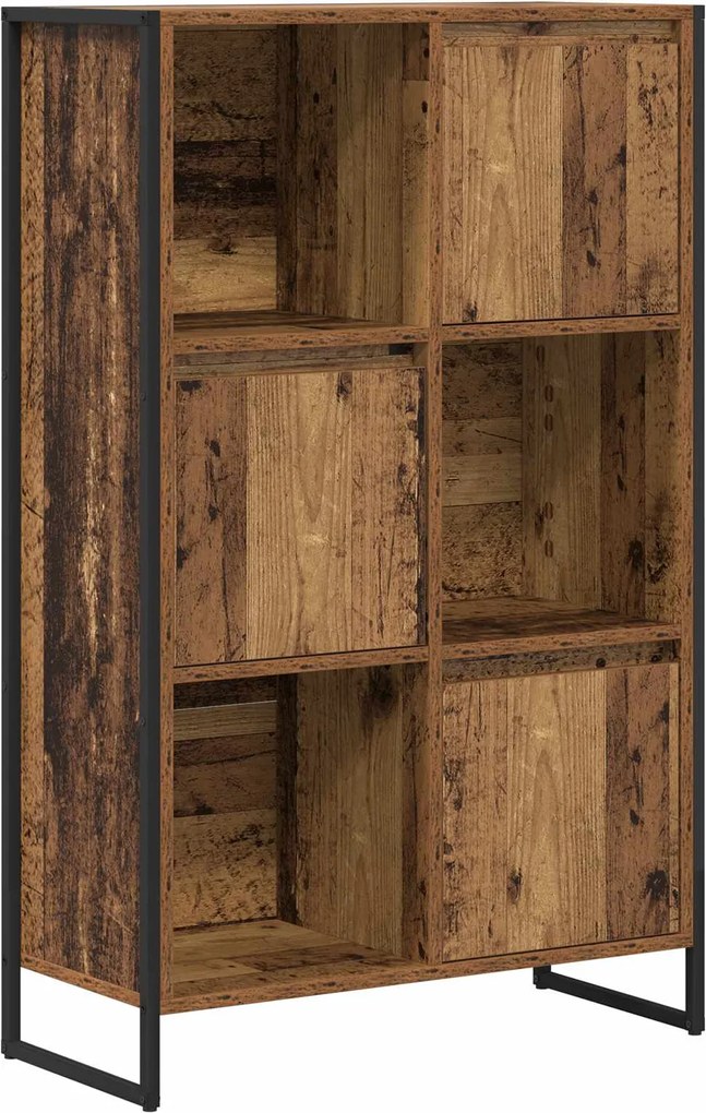 vidaXL Dulap pentru cărți Lemn Vechi 68 x 30 x 108.5 cm Lemn compozit