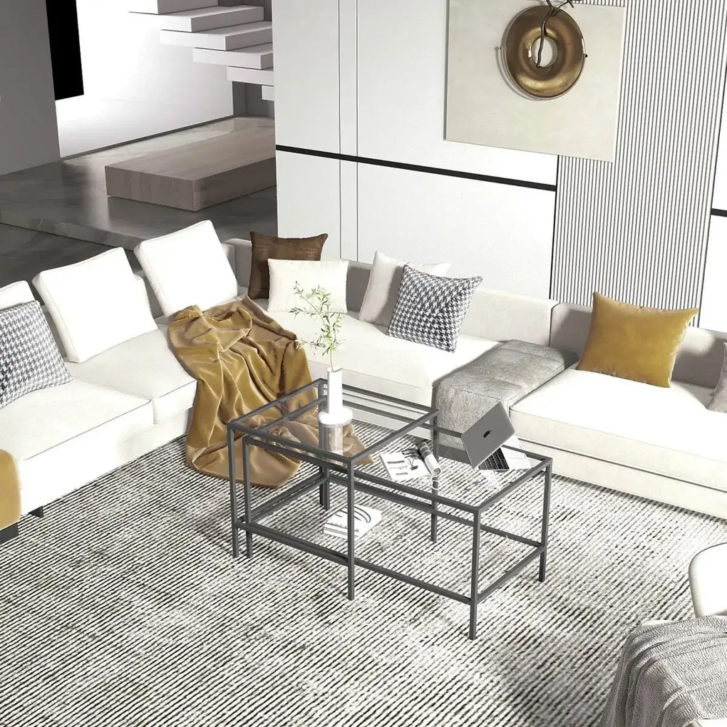 Masa de cafea Deco Homs,seria D-710, negru,0028