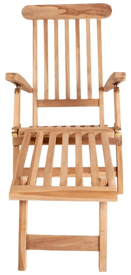 Șezlong Arrecife din tec cu spătar reglabil