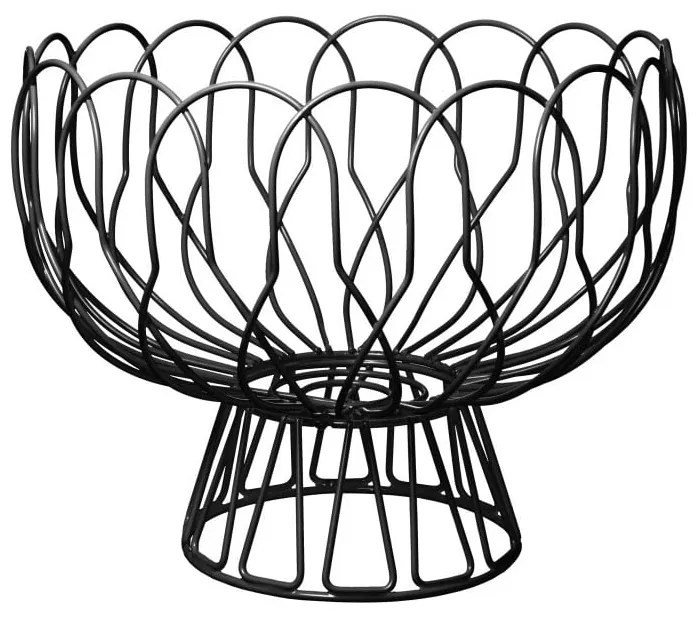 Bol de fructe PT LIVING Wired, negru