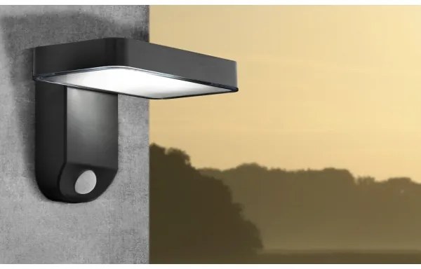 Eglo PASTION 98191 - Lampă de perete solară LED cu senzor, 4,5W/3,7V, IP44