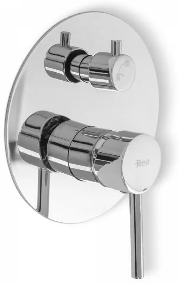 REA-P8007 - Set de duș LUNGO cu baterie încastrată, crom lucios