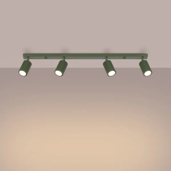 Spot Sollux SL.1622 KARBON 4xGU10/10W/230V verde