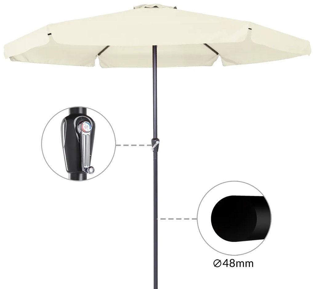 Deuba Floarea soarelui de gradina Maui Ø330 cm - bej