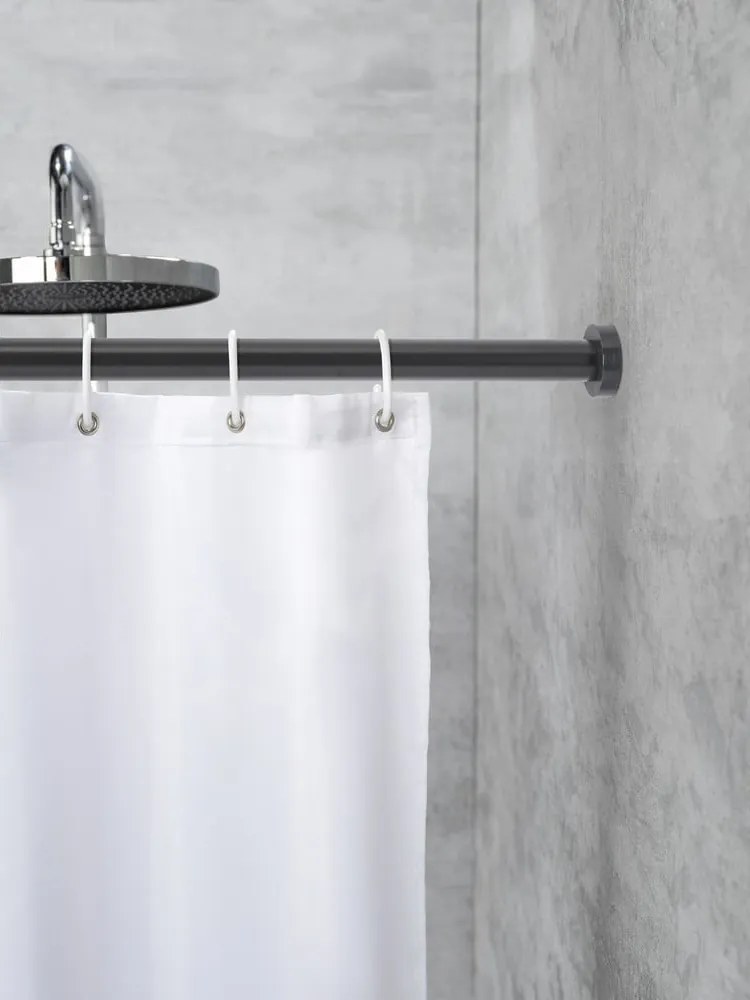 Tijă telescopică pentru baie Wenko Luz, lungime 70-115 cm, negru