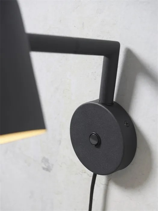 Aplica de perete design nordic Marseille black