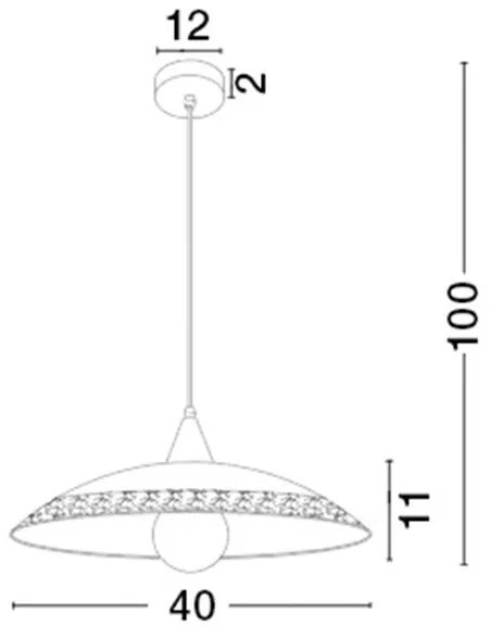 Lustra, Pendul design clasic Andria 40cm NVL-7326324