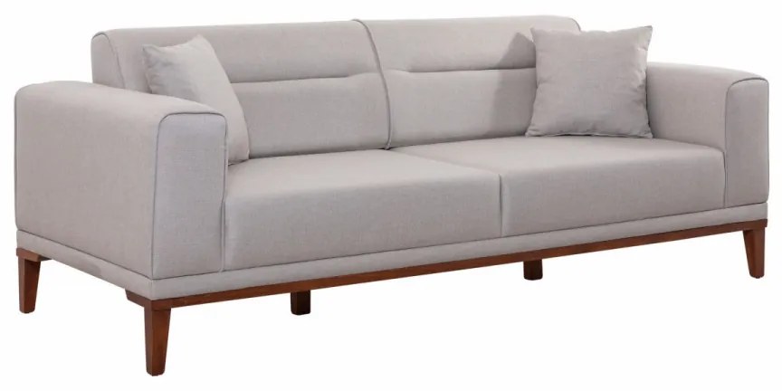 Set Canapea Extensibilă si Fotoliu Liones Tepsili, Crem