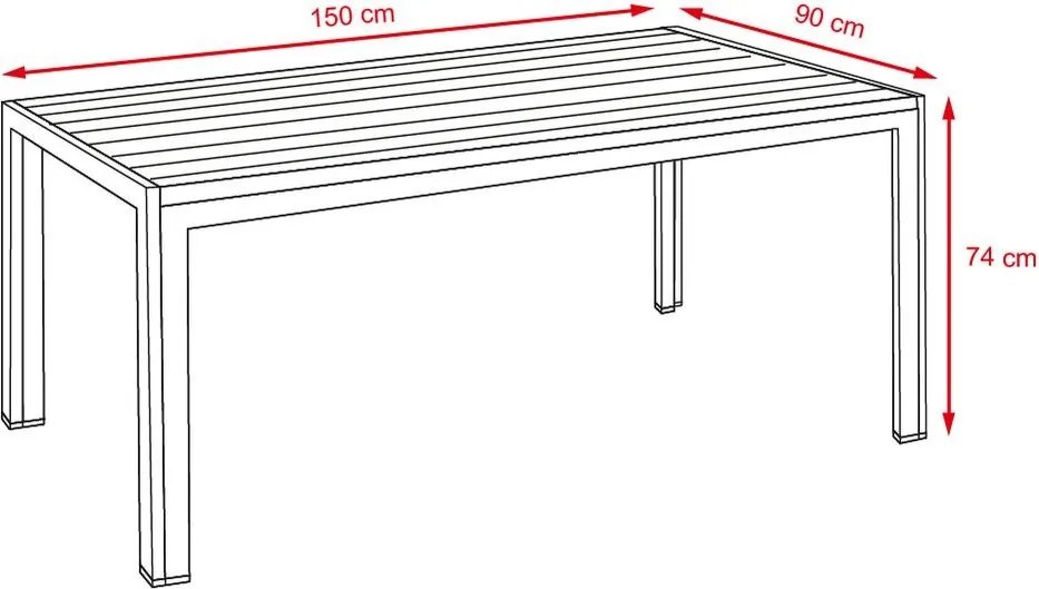Set mobilier de grădină VIKING L +4x PARIS