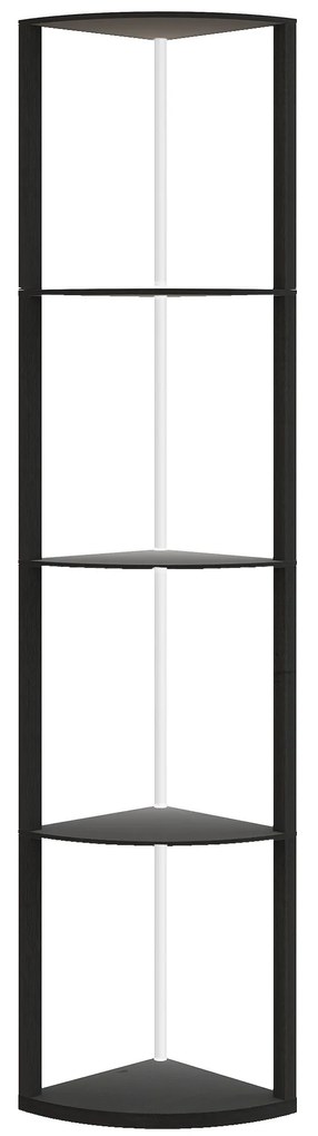 HOMCOM Lampa LED de Podea cu 5 Nivele, Reglabilă, cu Raft, Schimbare de Culori RGB, Telecomandă | Aosom Romania