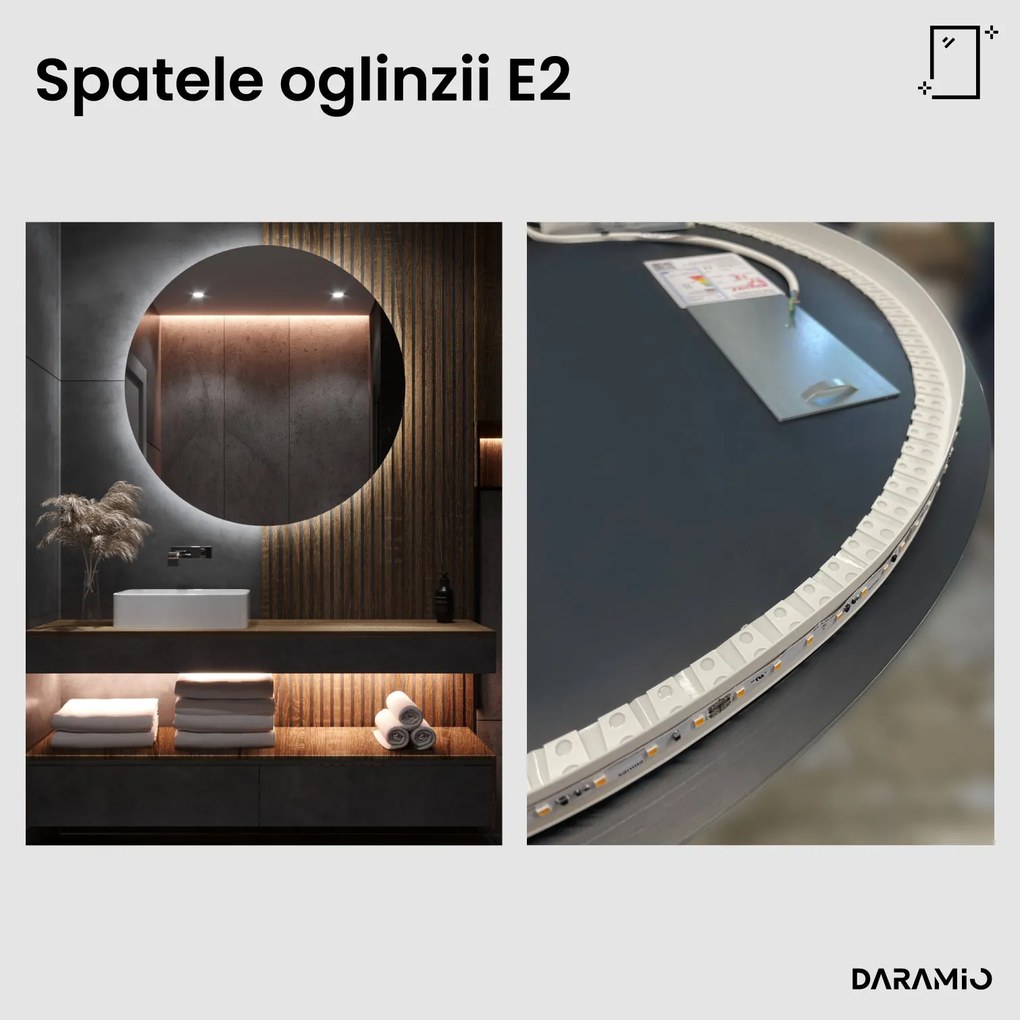Oglindă rotundă cu LED E2