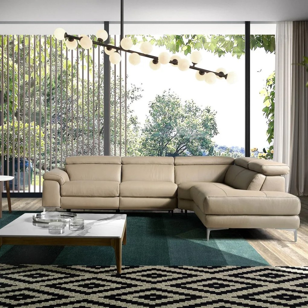 Coltar design LUX cu sezlong dreapta, functia relax Serena AC-5320-R