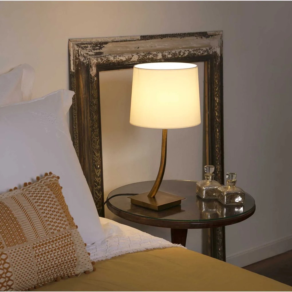 Veioza / Lampa de masa eleganta design clasic REM auriu/negru