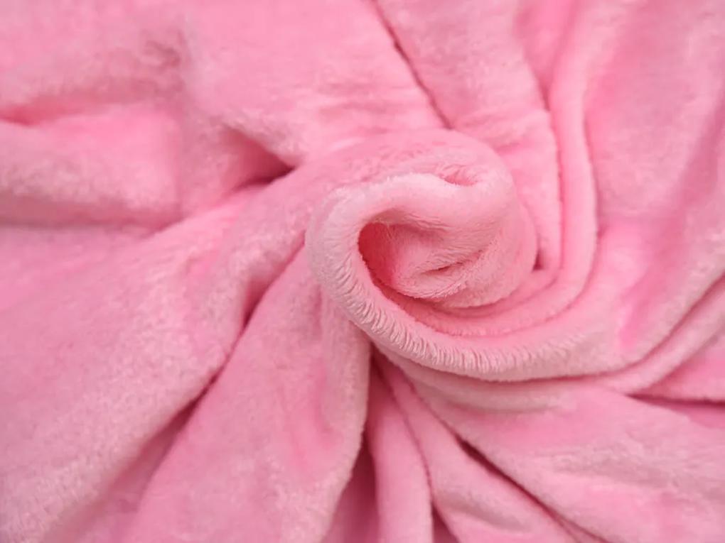 Patura din microplus Culoare roz deschis, VIOLET 150x200 cm