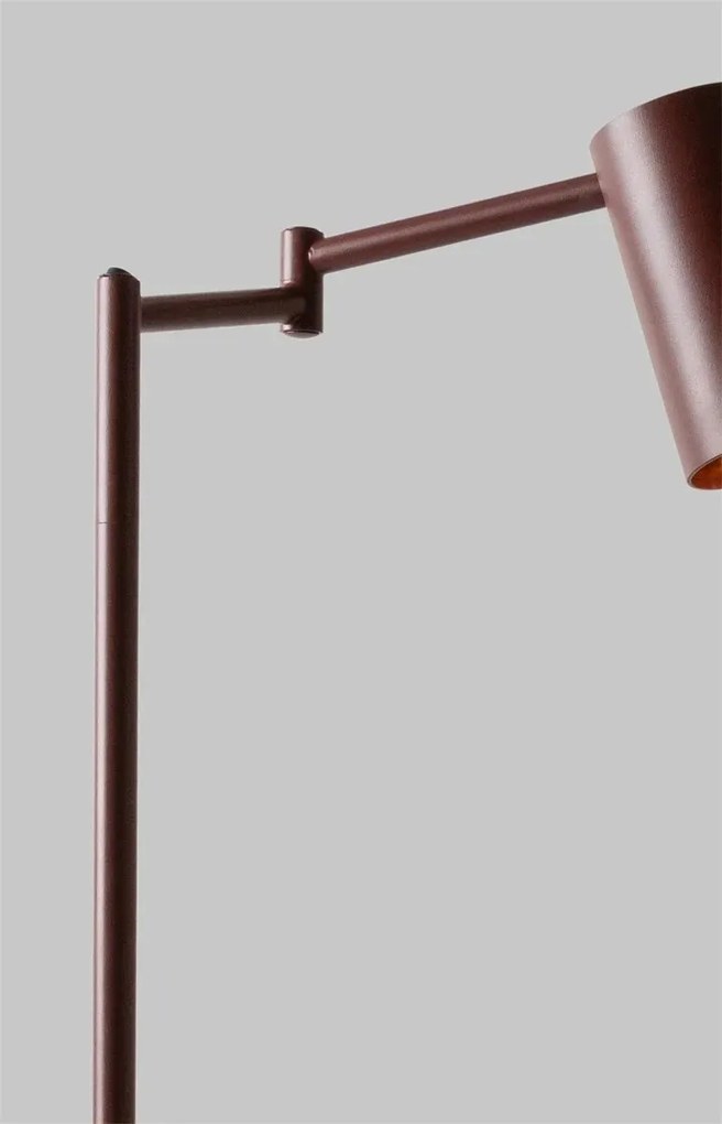 Lampa de podea din metal cu brat articulat Bilbao visiniu