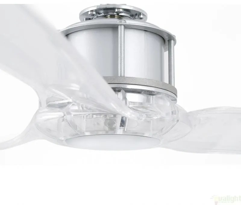 Ventilator modern cu telecomanda diam. 128 cm, JUST FAN Cromat 33394