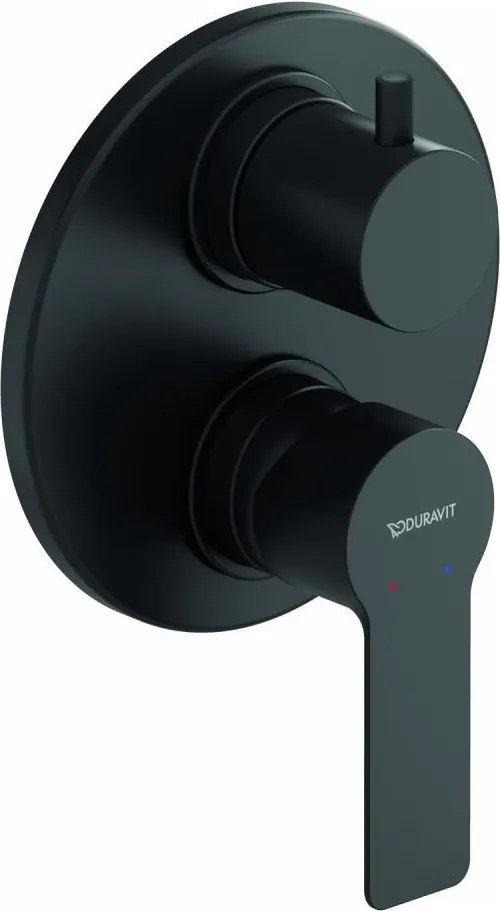 Duravit DC5210008046 - Baterie de duș pentru montaj încastrat D-CODE, negru mat