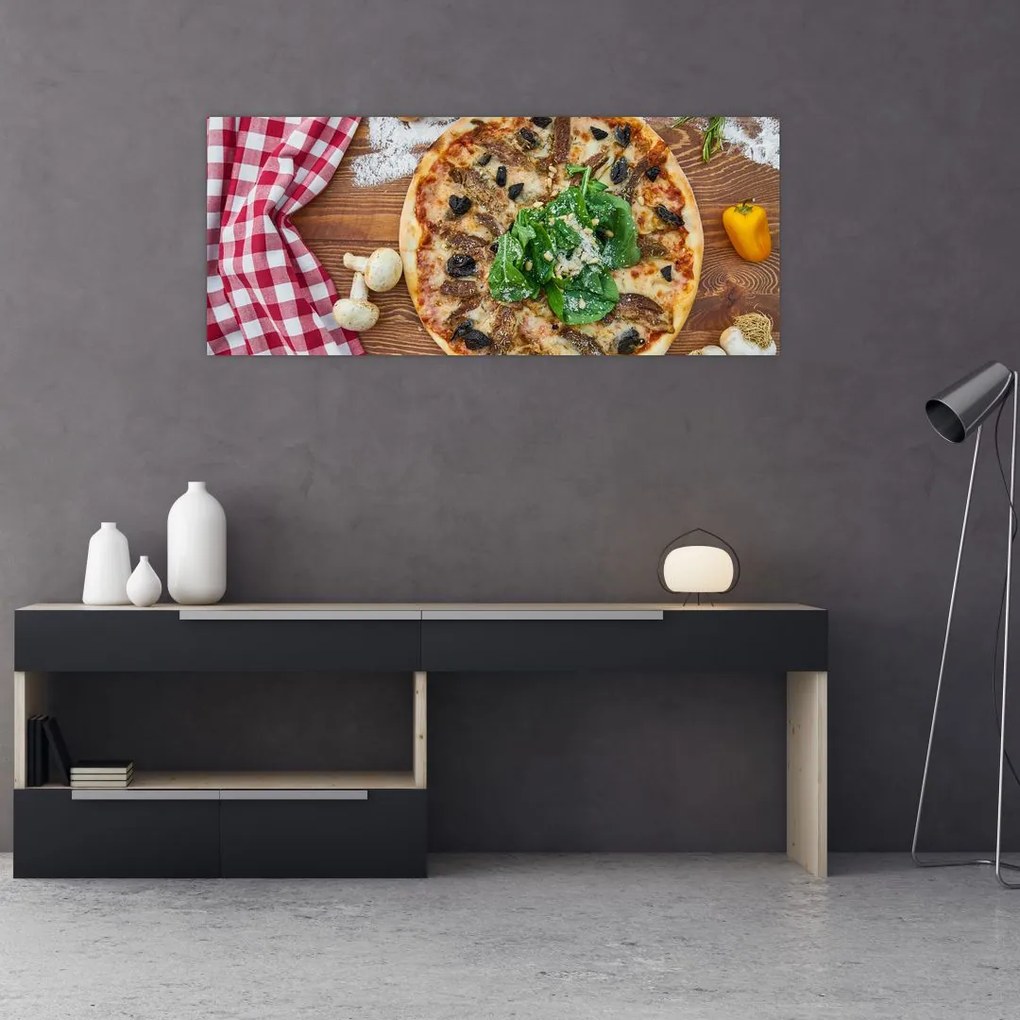 Tablou cu pizza (120x50 cm)