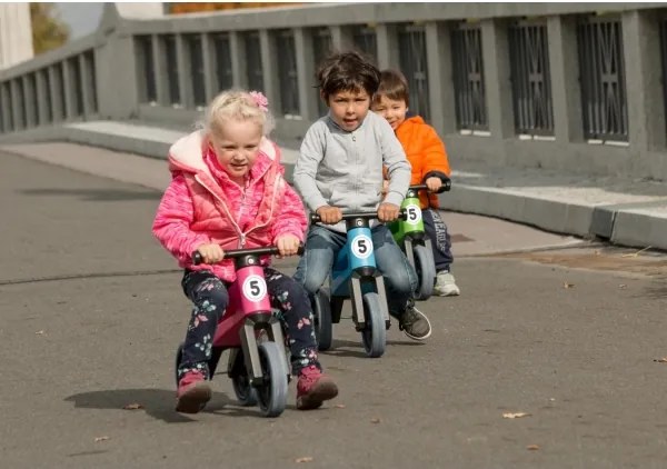 Funny Wheels - Bicicletă fără pedale 2în1 RIDER SPORT, albastru/negru