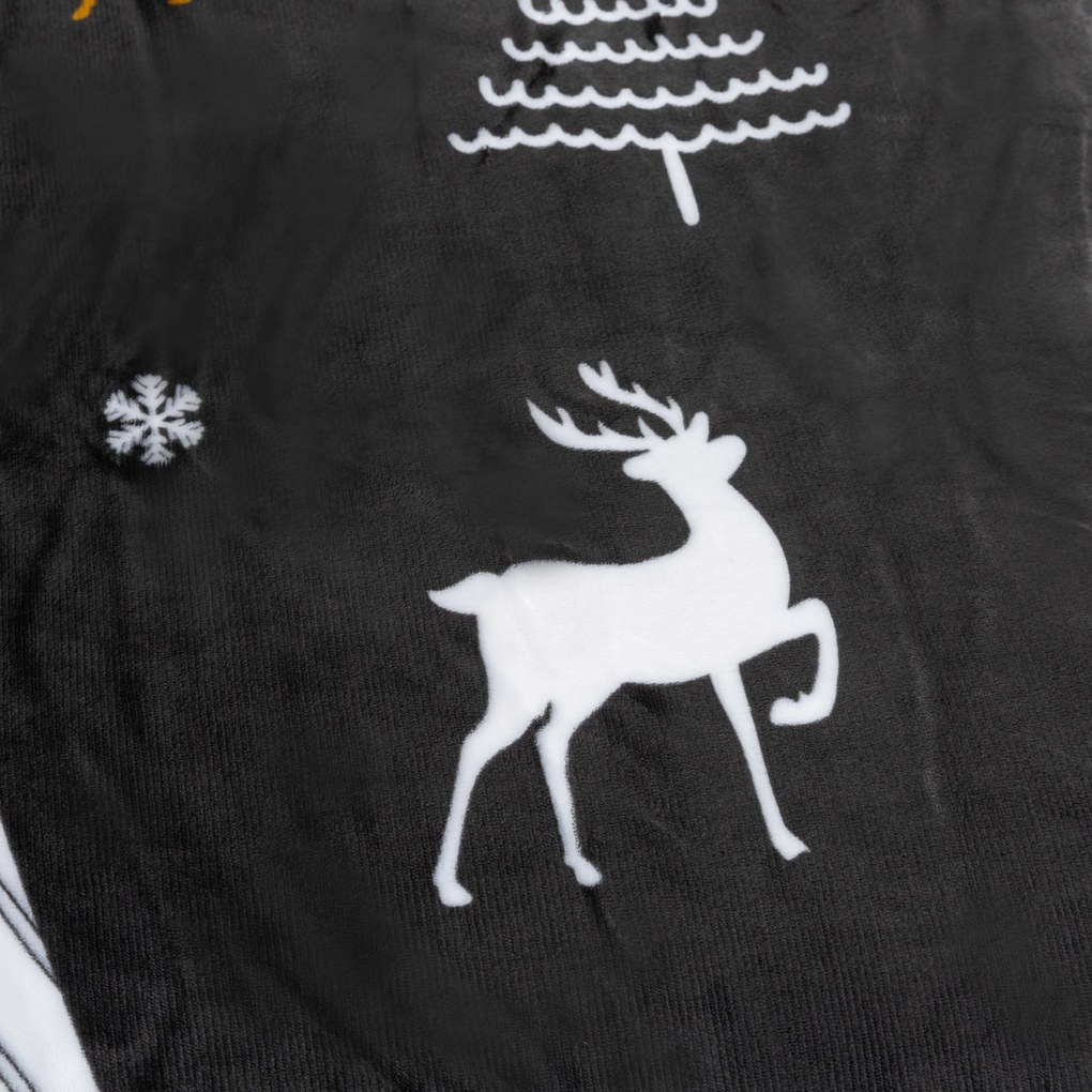 Lenjerie de pat microplus WHITE TREES gri inchis Dimensiune lenjerie de pat: 70 x 90 cm | 140 x 220 cm