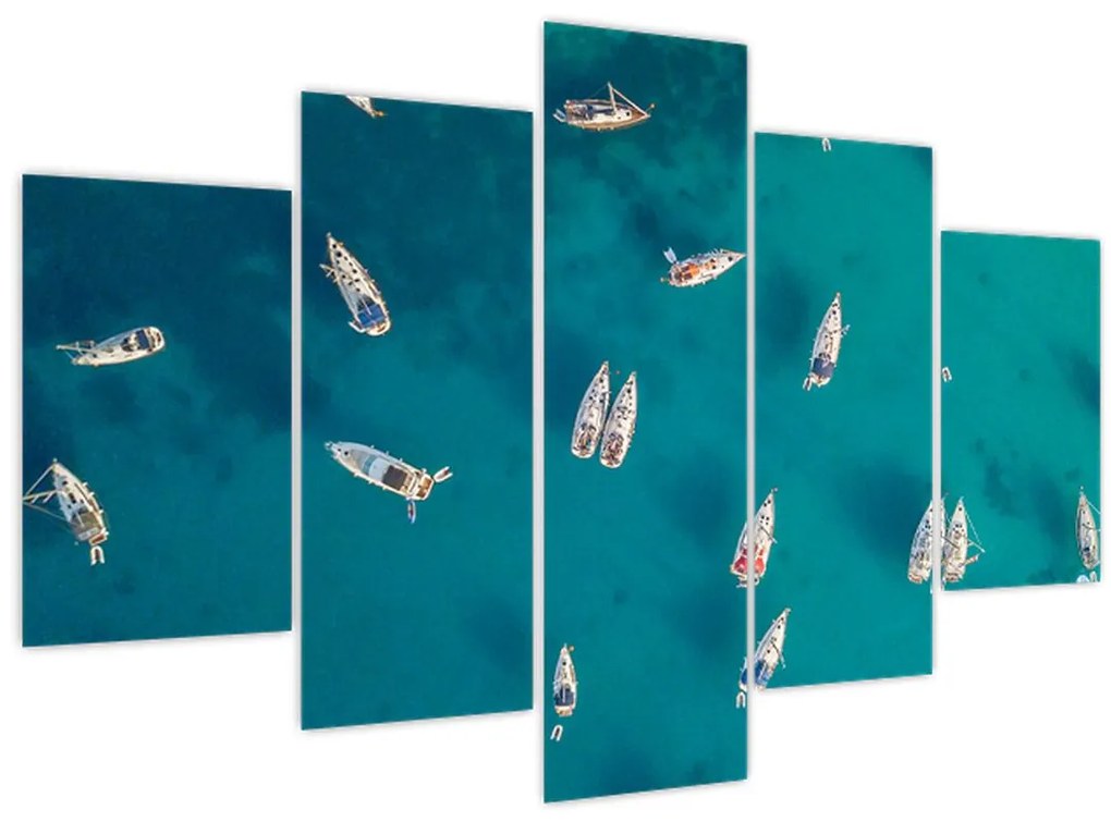 Tablou - Sailboats (150x105 cm)
