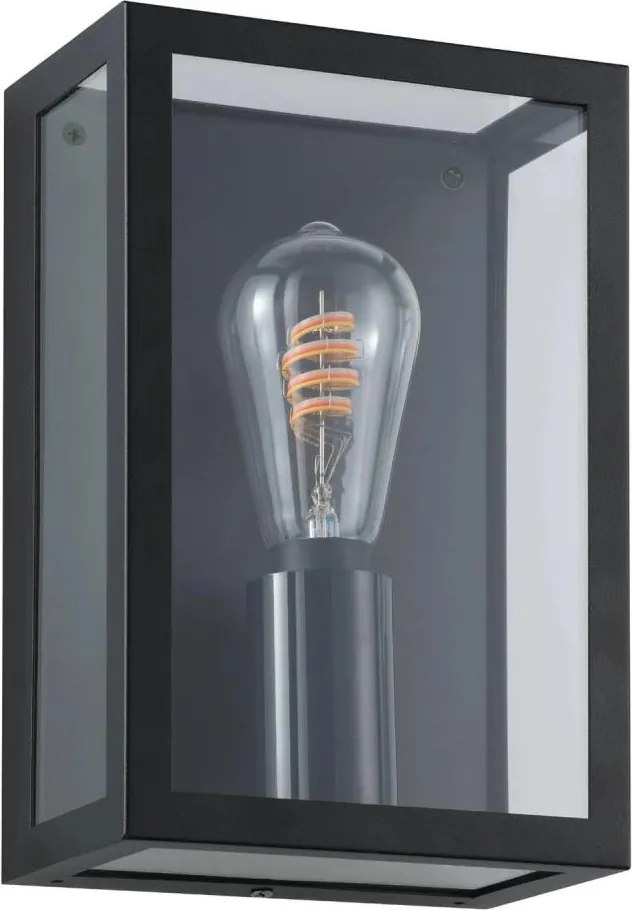 Eglo ALAMONTE-Z 31778 - Aplica de perete pentru exterior, LED RGBW dimabilă, 4,9W, 230V, IP44, neagră