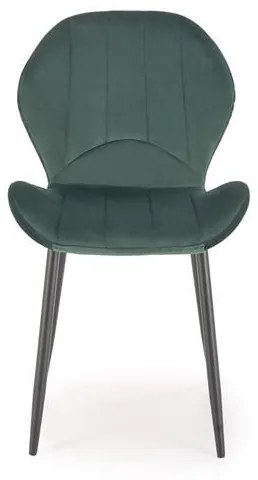 Set 4 scaune K538 velvet verde