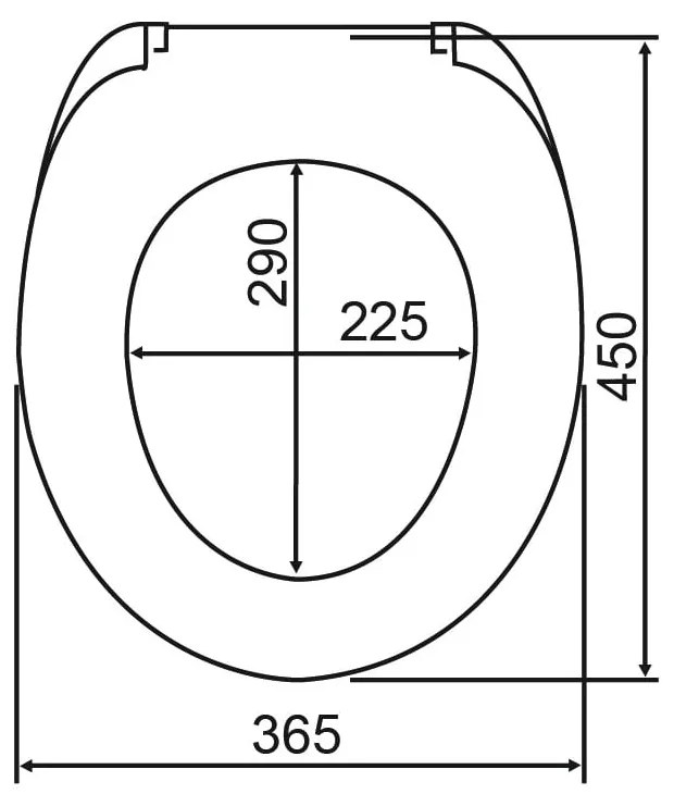 Capac WC 36,5 x 45 cm Easy-Close (cu închidere automată) Boat – Wenko