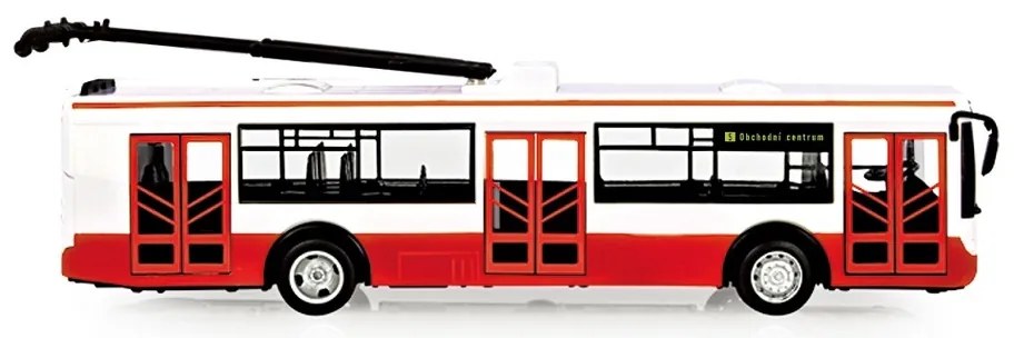 Troleibuz cu sunet și lumină Rappa, 28 cm