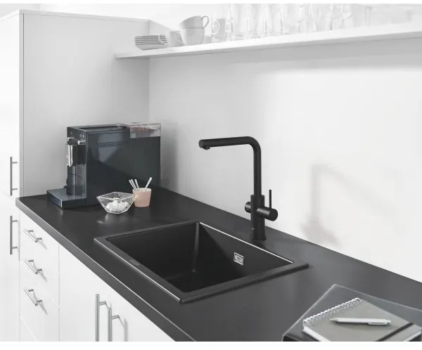 GROHE 31655AP0 - Chiuvetă K700U 610 × 460 mm, piatră neagră/negru