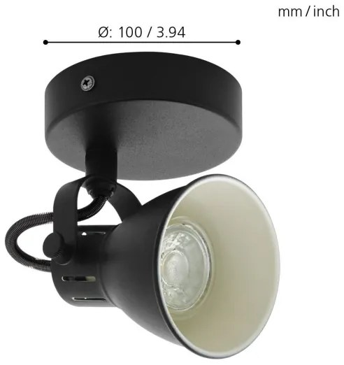 Eglo 98397 - Spot de perete LED SERAS 1xGU10/3,3W/230V