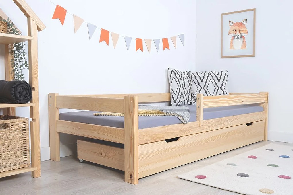 Pat pentru copii Paul - natural 180x80 cm pat fără spațiu de depozitare