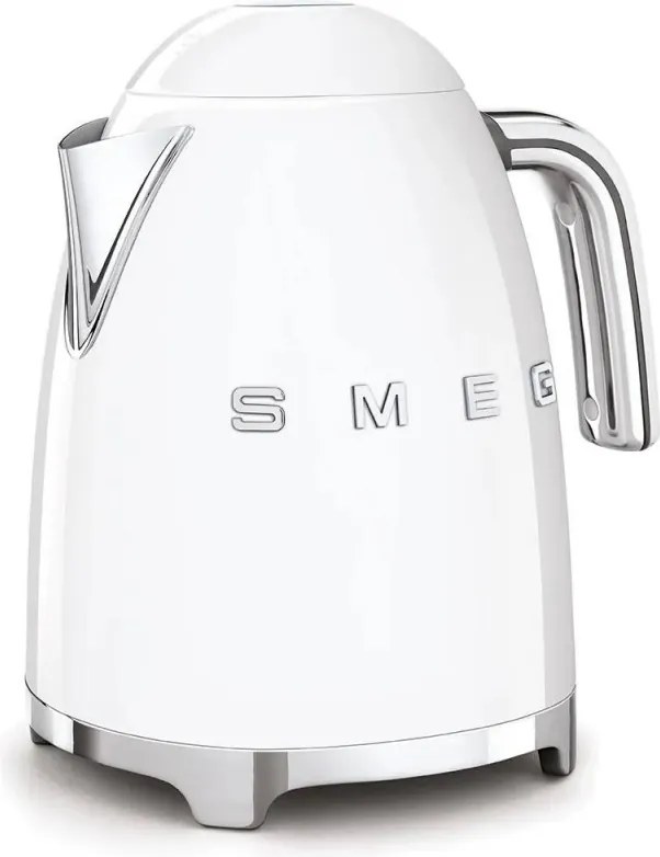 Fierbator electric SMEG KLF03WHEU, 2400W, 1.7 l, Oțel inoxidabil, Filtru lavabil, Auto. off, Alb