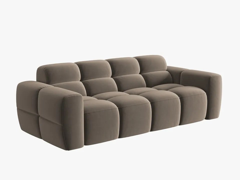 Canapea Lisa 3 locuri catifea L216 cm