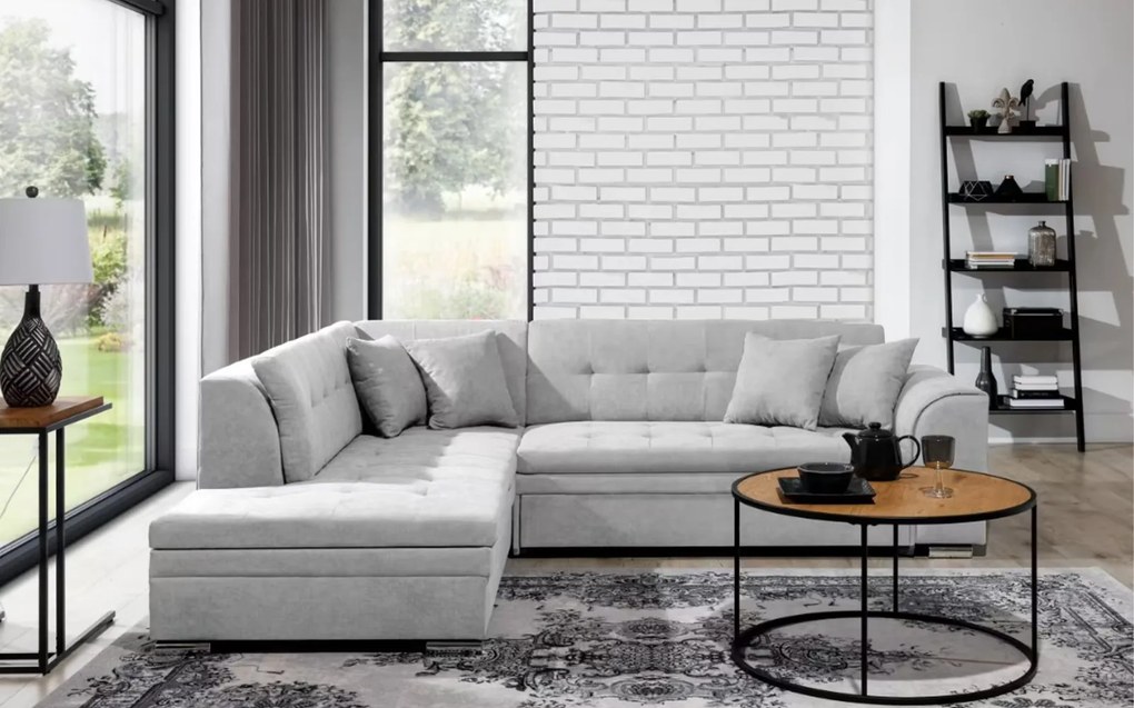 Colțar lemn masiv Extensibil Penelope 260x205cm Personalizabil - Poco 03, Dreapta