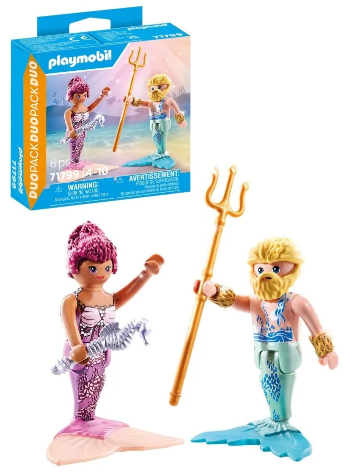 SET 2 FIGURINE SIRENA SI TRITON - PLAYMOBIL PRINCESS MAGIC  (PM71799)