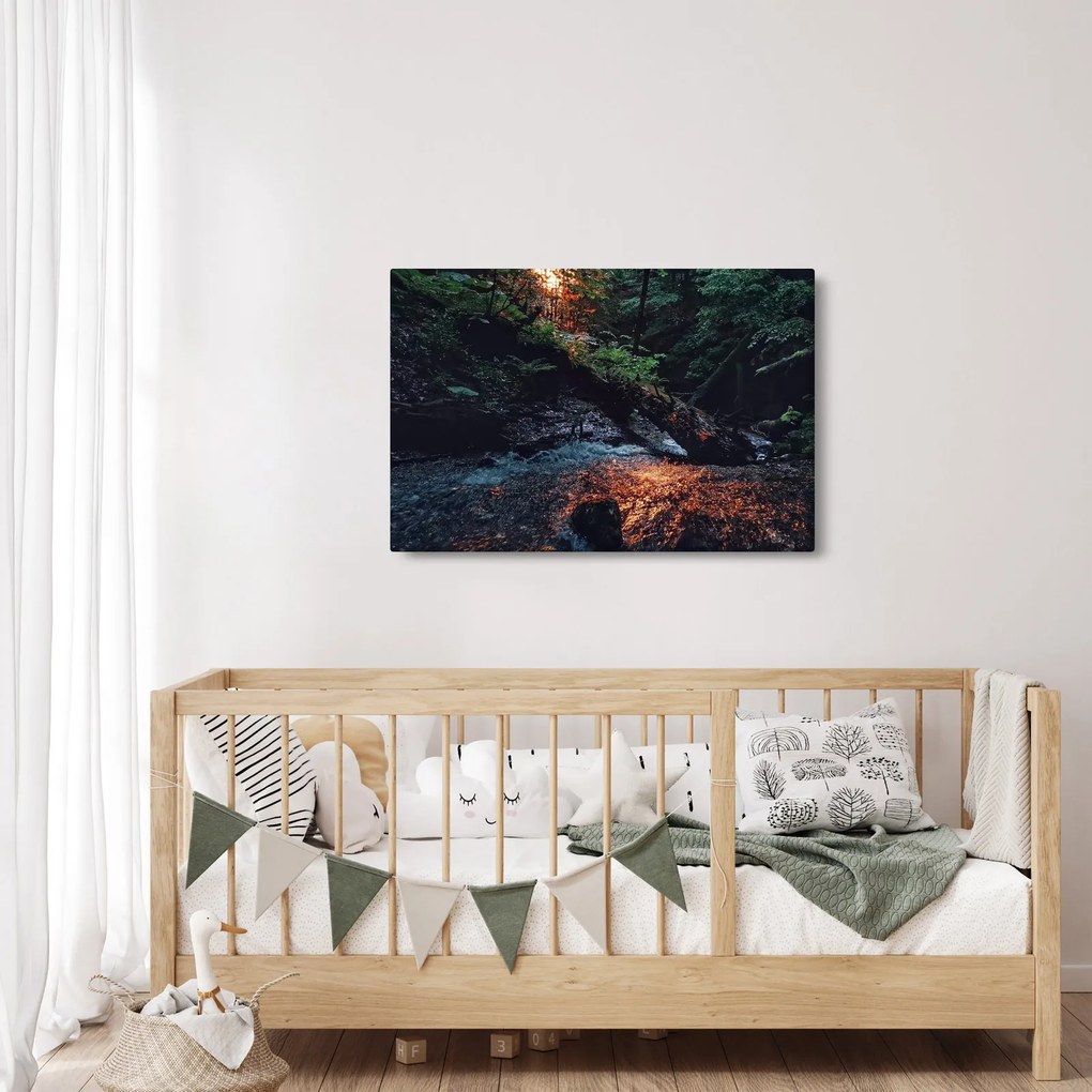 Tablou cu râu montan (90x60 cm)