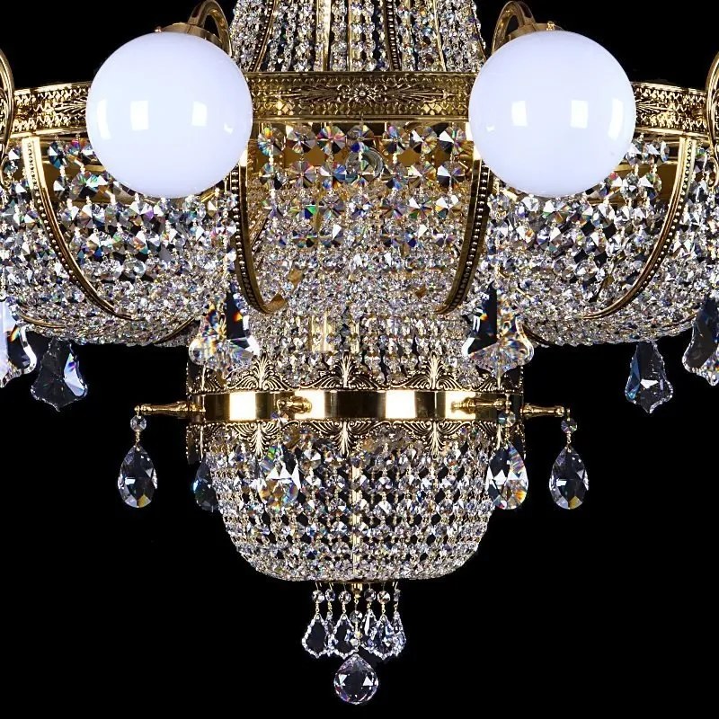 Candelabru dimensiuni mari XXL Cristal Bohemia Exclusive EURYDIKA