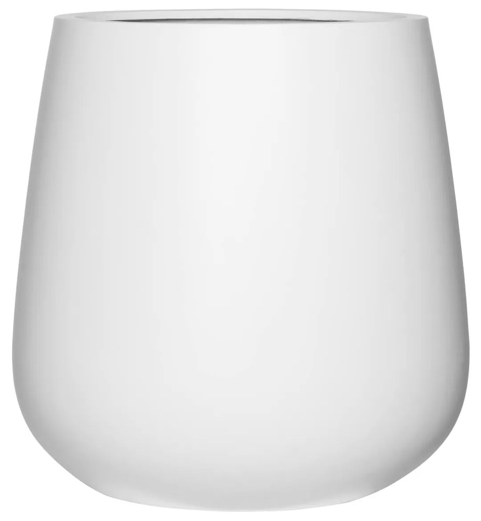 Ghiveci de flori Pax, alb mat, dimensiuni multiple - PotteryPots mărimea: M - v. 46 cm, ⌀ 44 cm