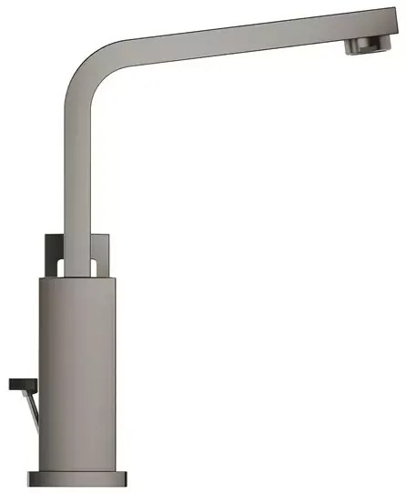 Baterie lavoar inalta Grohe Eurocube L antracit periat Hard Graphite cu ventil Pop-Up si pipa pivotanta