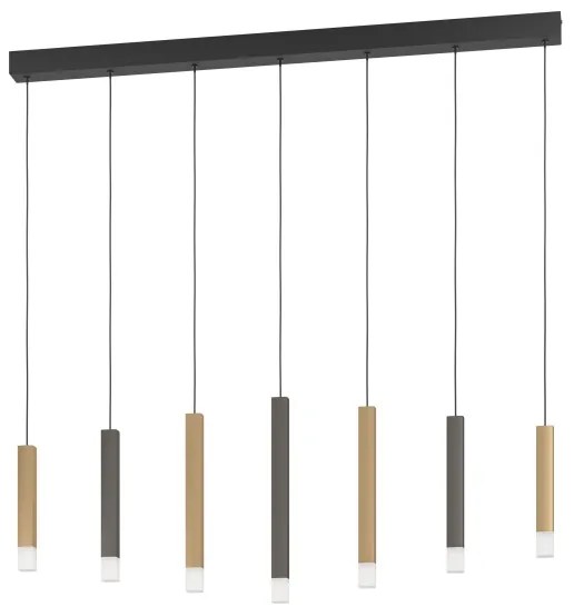 Lustră LED dimabilă pe cablu Eglo 39906 ESTANTERIOS 7xLED/3,1W/230V 3000K