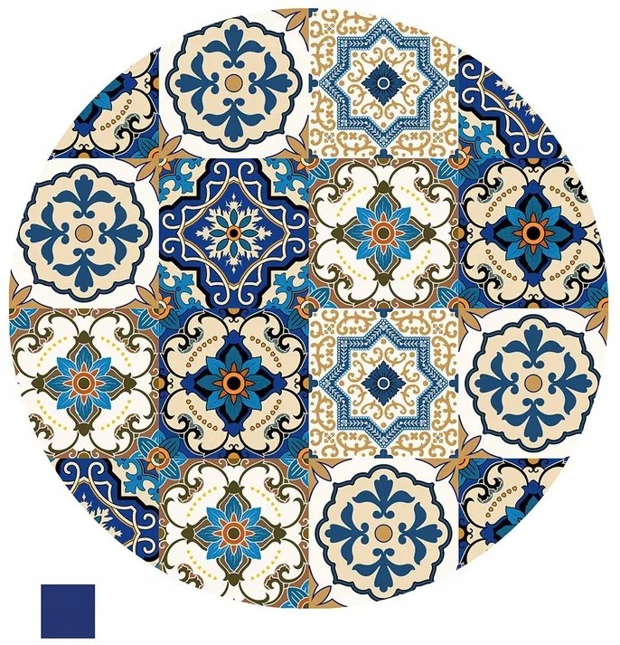 Masuta de cafea BOHO Ø 38 cm, albastru